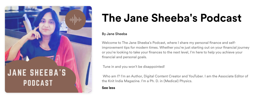 Jane Sheeba's Podcast